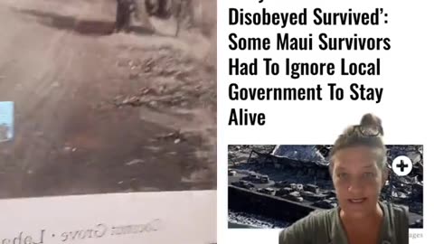 Lahaina : Only those who disobeyed SURVIVED