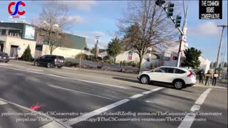 Raw Footage: Right And Left Clash At The Washington State Capitol As Police Stand Down And Watch