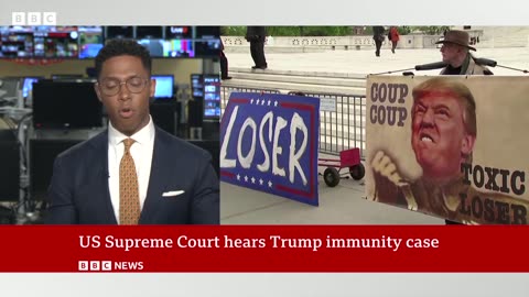 US Supreme Court hears President Trump immunity case