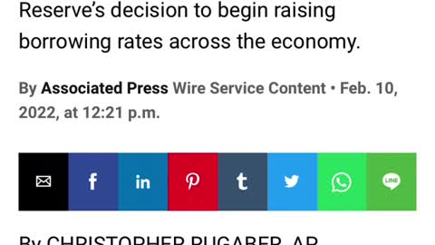 In the news (02/10/2022) US Inflation Highest in 40 Years, With No Letup in Sight.