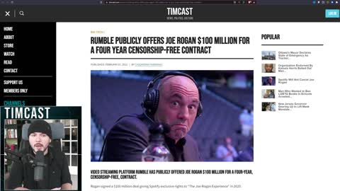 Rumble CEO Just Offered Joe Rogan $100M To Leave Spotify, Rogan Guests Claim Spotify Censoring Joe