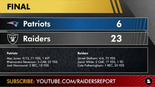 Raiders vs. Patriots INSTANT Post-Game Reaction