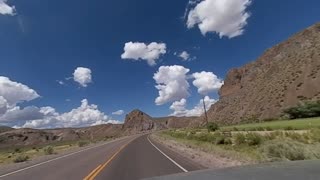 POV Driving Leaving Caliente Nevada going towards Ely Nevada