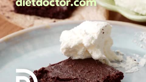 1-Min Recipe • Low carb brownies by diet doctor