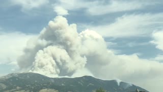 Time Lapse Footage of Bridger Foothills Fire