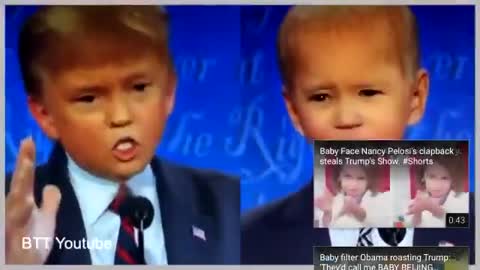 Young Trump Debating Young Biden