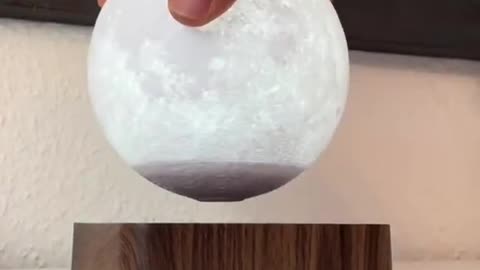 Floating Spinning 3D Moon Lamp - Link In Description