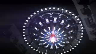 Spaceship with Charge-Up Beam Blast Effects