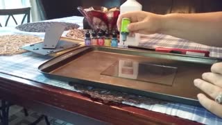 Fire and alcohol ink art