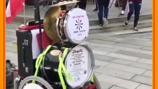 wheelchair pulling cart