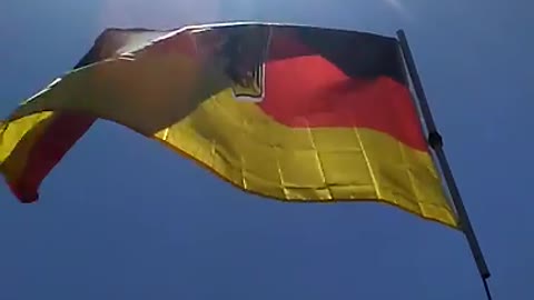 flying the german flag