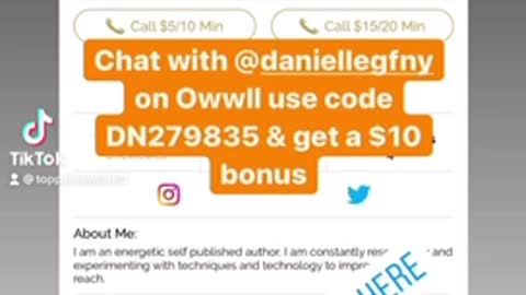 Call 📱 Me on Owwll to Discuss Your Book 📕