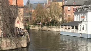 Rozenhoedkaai Brugge - canal time-lapse