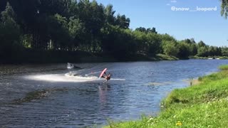 Collab copyright protection - wakeboard upside down flip fail