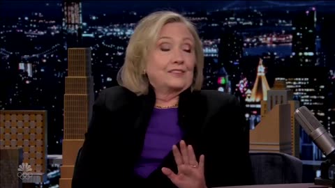 Hillary Clinton cries about Trump on late night TV
