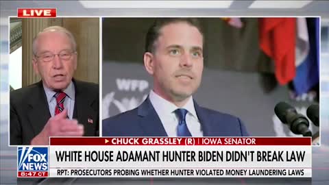 Sen. Grassley on Hunter Biden: We Want to Know if CCP Could Blackmail Biden