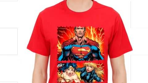 Superman Justice League Printed Cotton navy Colour T Shirts