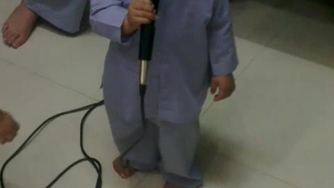 adorable baby singing