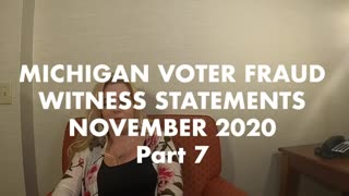 MI poll watchers official testimony over witnessed 2020 election fraud 5