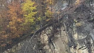 Massive Stone Sent Down Hillside