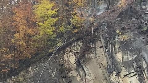 Massive Stone Sent Down Hillside