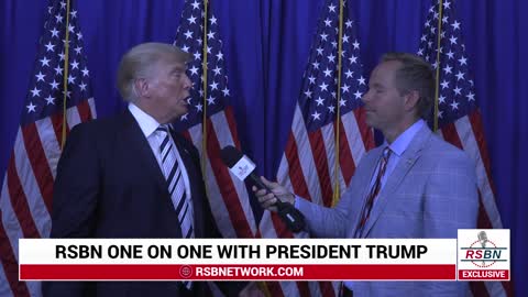 RSBN Interview with President Trump After Big Tech Lawsuit Announcement