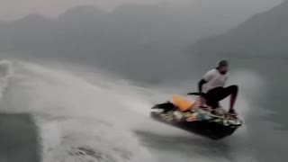 Balancing on the Front of a Jet Ski