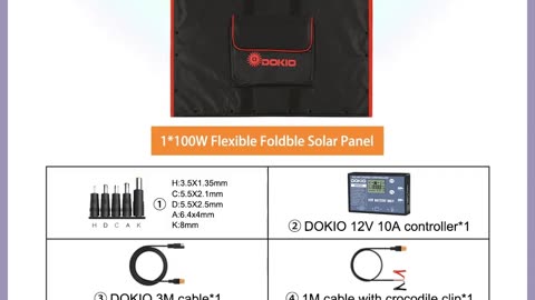 Unleash Energy On-the-Go: Dokio Solar Panel Kit for Endless Power Outdoors
