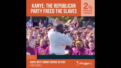 Kayne: The Republicans Freed The Slaves
