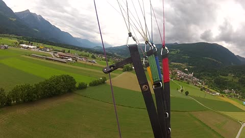 Paragliding in the Alps. Long version