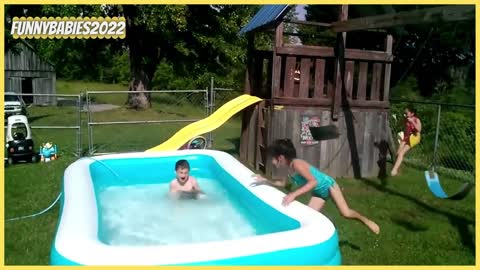 SUMMER BABIES FUNNY FAILS Will Make LAUGH 99 % of you - Kids and babies water fails #5