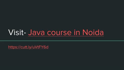 Java course in Noida