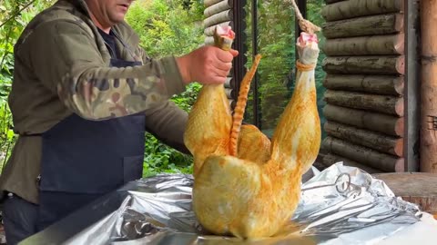 Cooking A Whole Huge Ostrich! Delicious Recipe