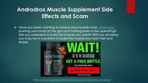 Read Androdrox Muscle Reviews, Side Effects and Result