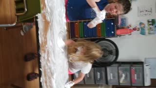 Shaving cream fun