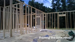 Framing the Interior Boys Bathroom| Building our DREAM HOME