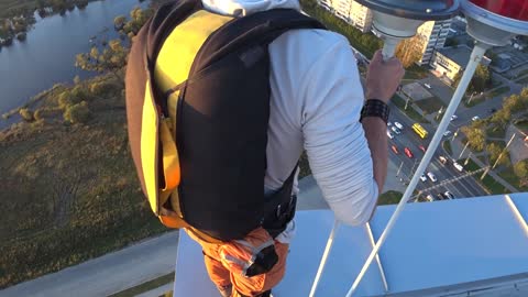 Basejump from Khabarovsk Skyscraper