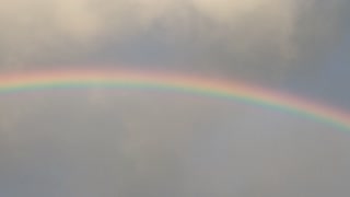 Early Morning Double Rainbow