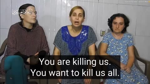 New released video of Israeli hostages. from Hamas