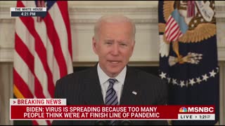 Watch Biden Slur Speech Telling Americans To Get Vaccine