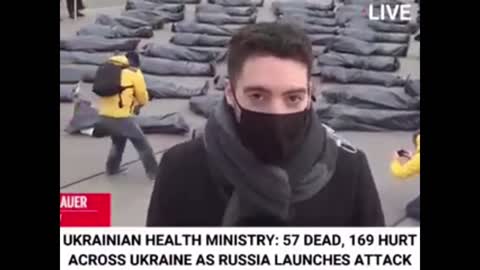 Fake video of a staged chemical attack, people covering themselves.