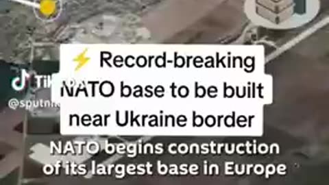 Work has begun on the largest NATO military base in Europe