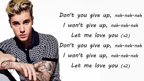 Let me love you by Justin Bieber lyrical video