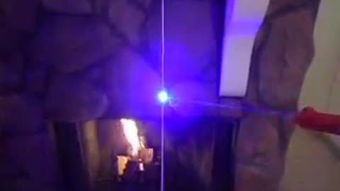 Nintendo Laser Zapper Lights Up Fireplace