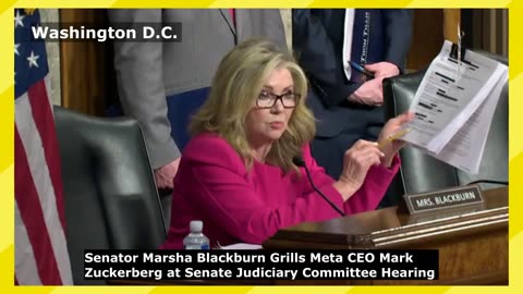 Watch: Senator Blackburn Grills Meta CEO Mark Zuckerberg at Senate Judiciary Hearing