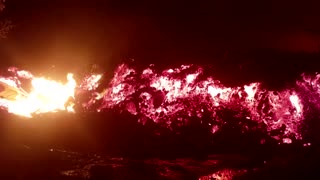 Molten lava from Congo volcano swallows homes