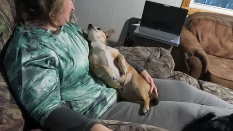 5 Buster enjoys morning sweet time with The Momma! Part 3