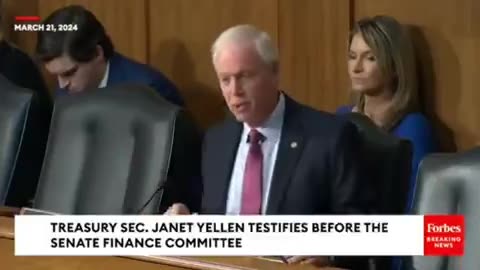 Senator Ron Johnson Blasts US Secretary Of The Treasury Janet Yellen