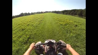 Funny atv wheelie fail