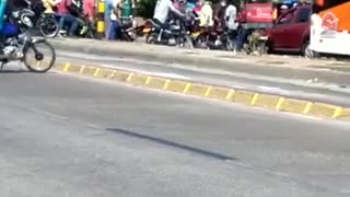 Bloqueo de mototaxistas en Bazurto
